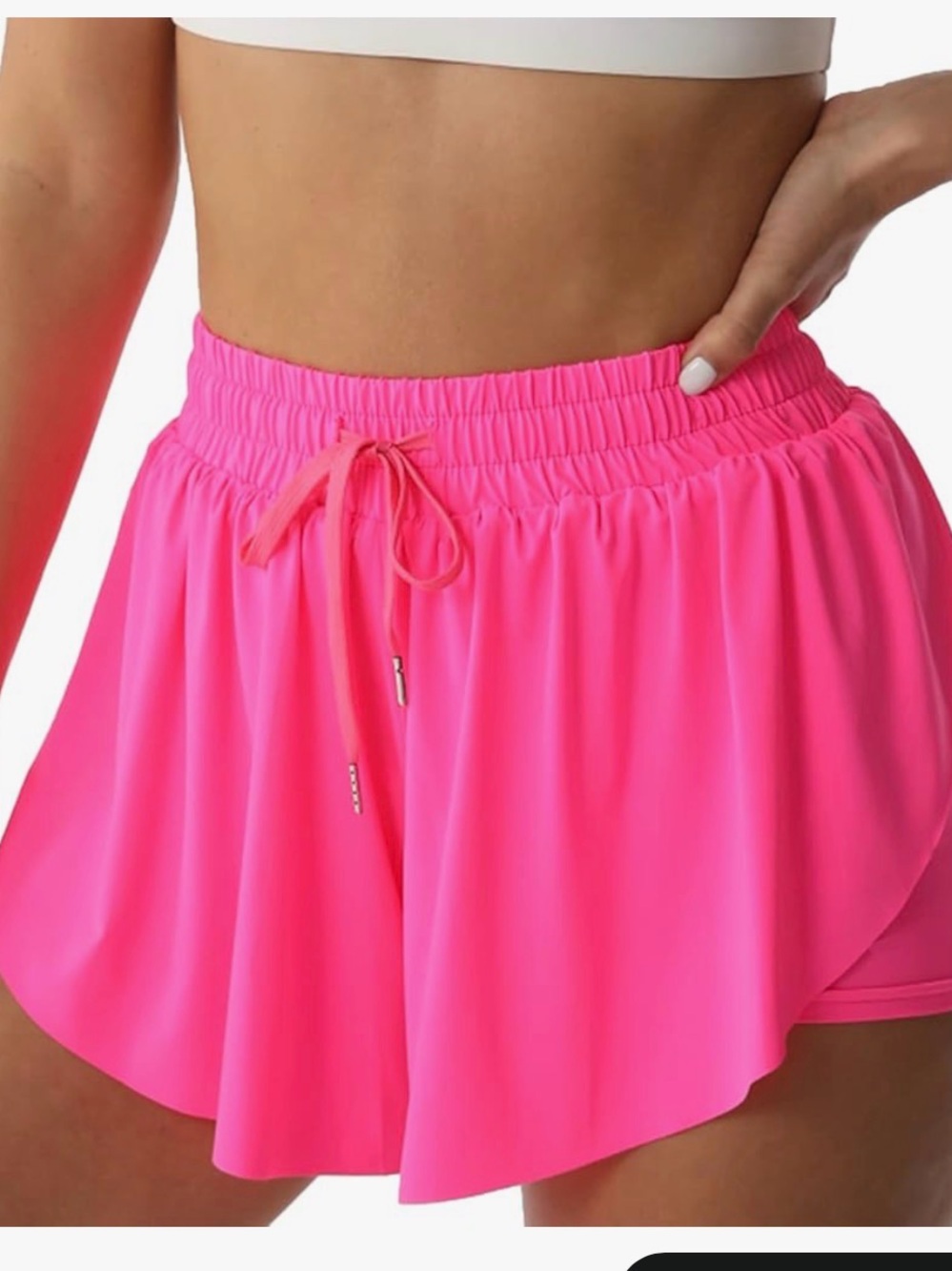 Amazon Women's Athletic Shorts in Hot Pink
